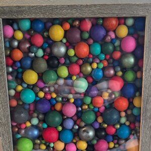 Wooden art deco wall hanging